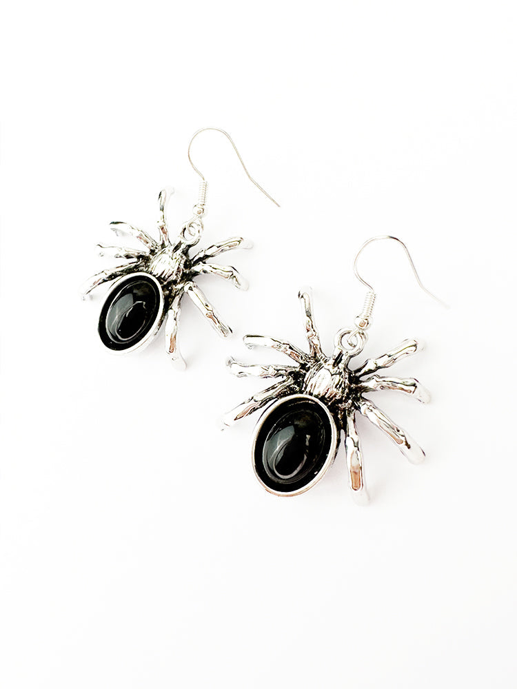 Halloween Spider Dangle Earrings